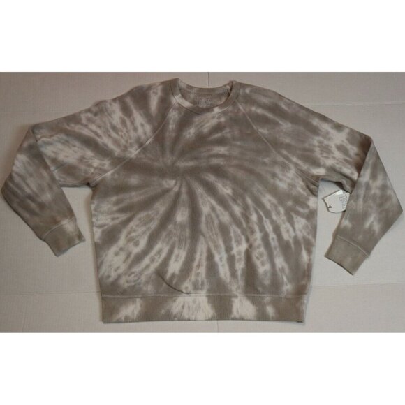 WOMEN'S GRAY TIE-DYE SWEAT SHIRT - SIZE S - TIME AND TRU - NEW - Picture 1 of 5